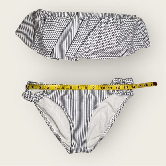 NWT | Hula Honey | Striped Bikini Set | Blue & White | Size Medium - Picture 5 of 16